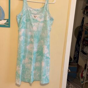 Columbia Aqua and White Performance sundress